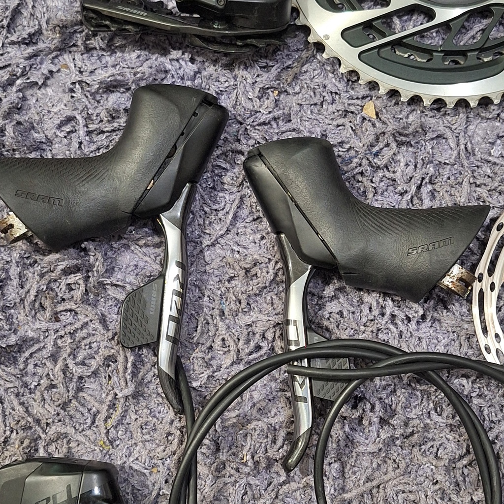 (Used) Kit Set SRAM Red D1 (brifter,caliper,rd,fd,rotor,chain,battery)