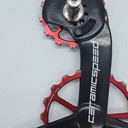(Used) Over Size Pulley CERAMICSPEED OSPW Shimano Red Coated 9100/8050