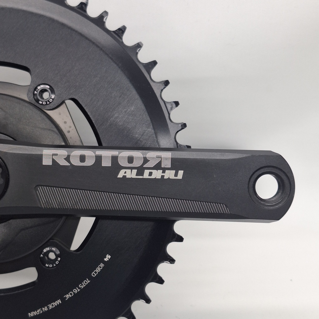 (Used) Crankset ROTOR Power Meter Aldhu 54X150 Spindle 30 Aero Chainring
