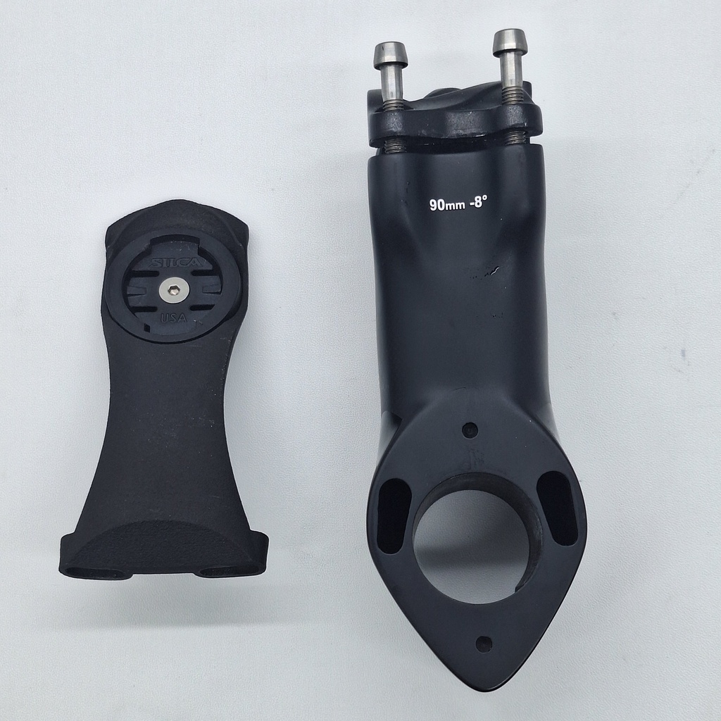 (Used) Stem MOST Tiger 90 Matte Black Carbon + Barfly Silca
