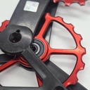 (Used) Over Size Pulley CERAMICSPEED OSPW Sram Red Coated Force/Red AXS