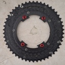 (Used) Chainring CARBON TI Sram 50/37 4 Arm BCD 110 X Carboring + Bolt V2