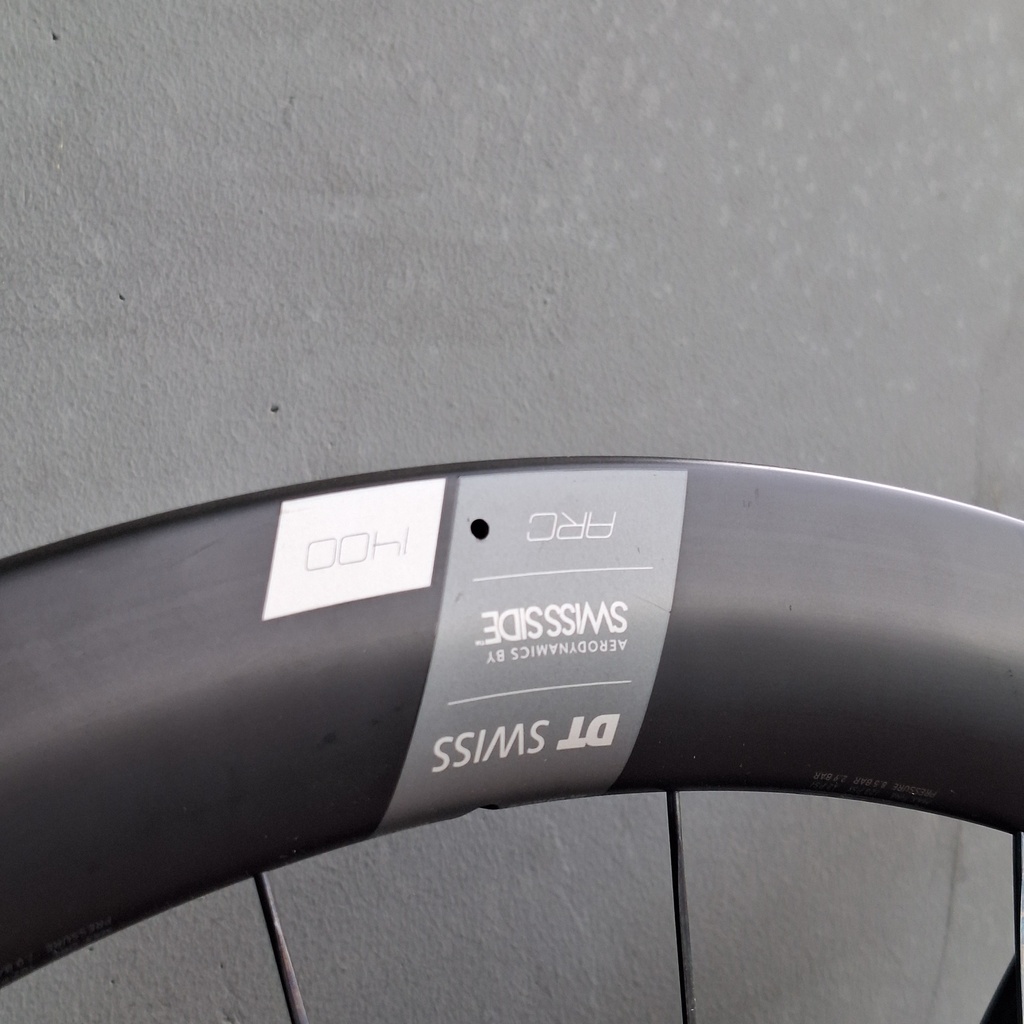 (Used) Wheelset DT SWISS ARC 1400 50 Silver Decal Dt240