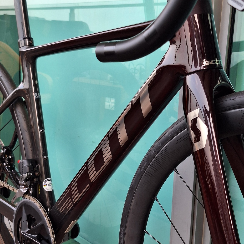 (Used) Frameset SCOOTT RC Addic Size XS Maroon Handlebar Cyncross 40/110