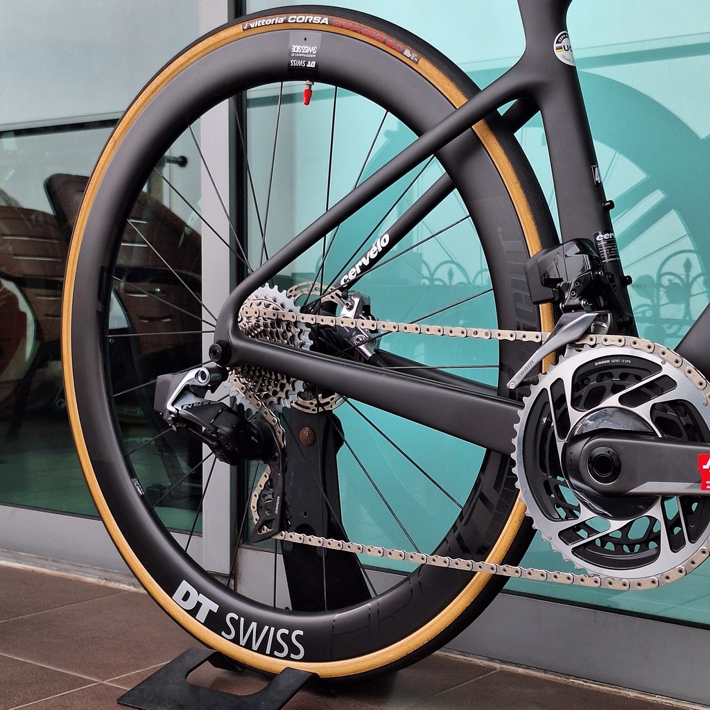 (Used) Wheelset DT SWISS ARC 1400 50 Dicut Black Decal Dt240 