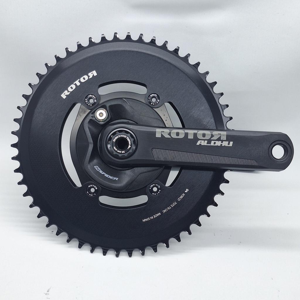 (Used) Crankset ROTOR Power Meter Aldhu 54X150 Spindle 30 Aero Chainring
