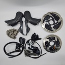 (Used) Kit Set SHIMANO Dura ace 11 speed (brifter,caliper,fd,rd,rotor,chain)