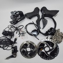 (Used) Kit Set SHIMANO Dura ace DI2 11 speed (brifter,caliper,fd,rd,chain,rotor,Battery,Charger)