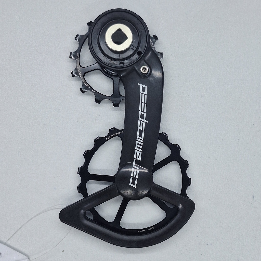 (Used) Over Size Pulley CERAMICSPEED OSPW Sram Black Coated Force/Red AXS