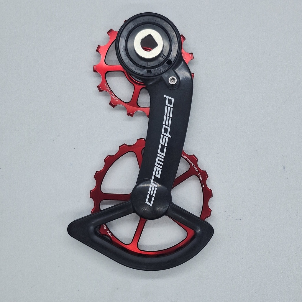 (Used) Over Size Pulley CERAMICSPEED OSPW Sram Red Coated Force/Red AXS