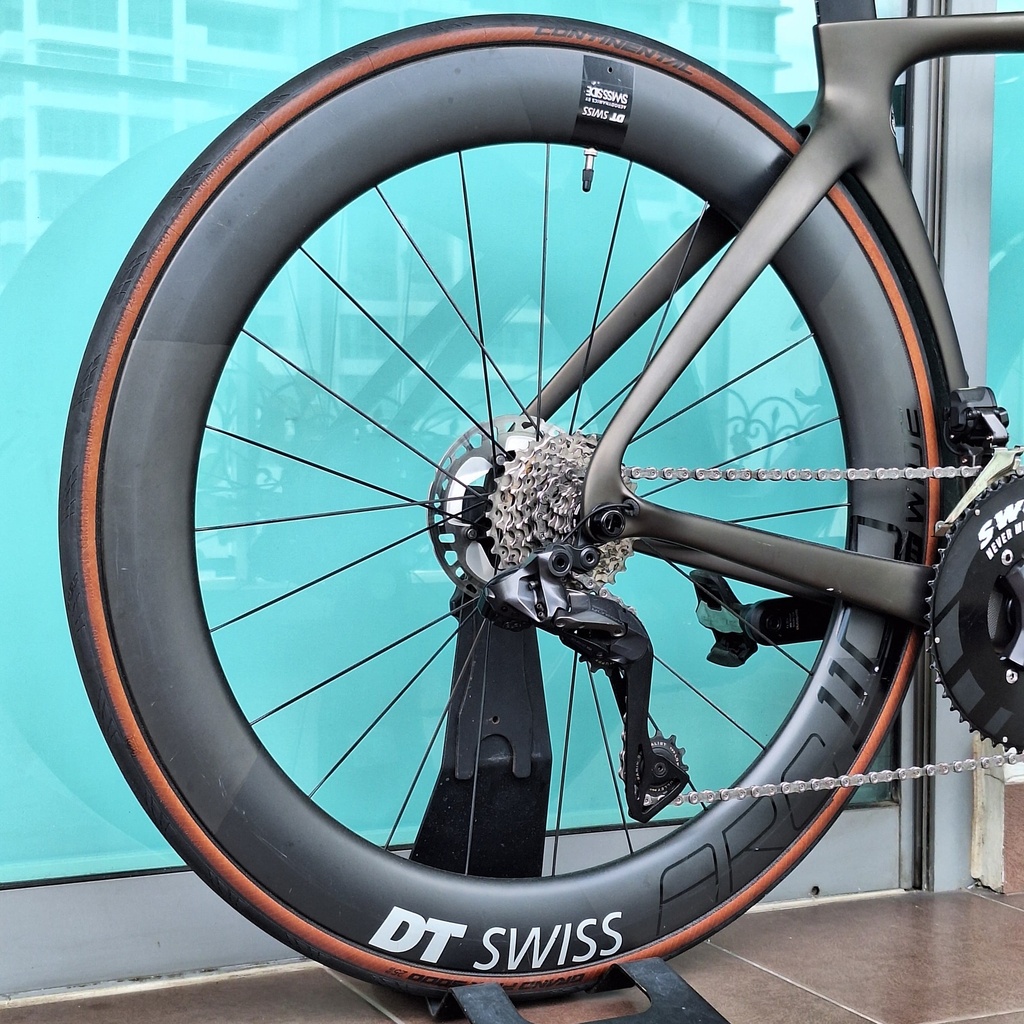 (Used) Wheelset DT SWISS ARC 1400 62 Dicut Black Decal  Dt240