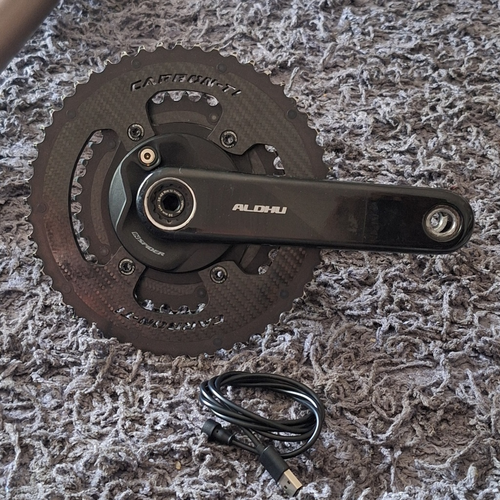 (Used) Crankset ROTOR Power Meter Aldhu 52/36X172.5 Spindle 30