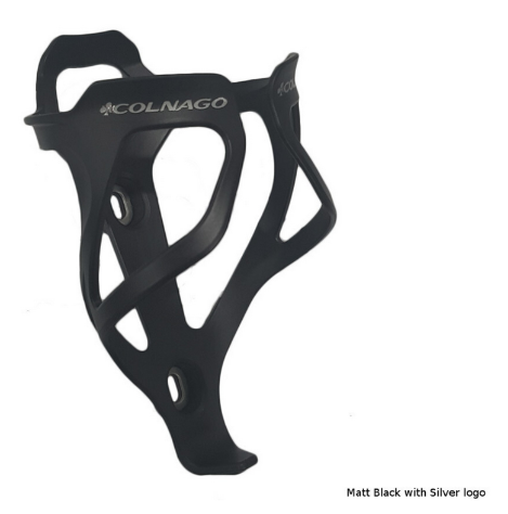  Bottle Cage COLNAGO Carbon Black Silver logo  