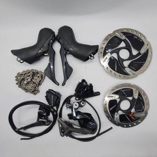 (Used) Kit Set SHIMANO Dura ace 11 speed (brifter,caliper,fd,rd,rotor,chain)
