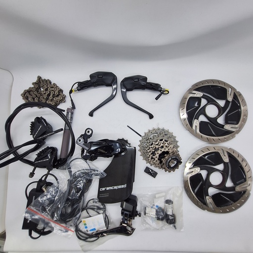 (Used) Kit Set SHIMANO Dura ace DI2 11 speed for TT(brifter,caliper,fd,rd,chain,Battery,Charger,OSPW)