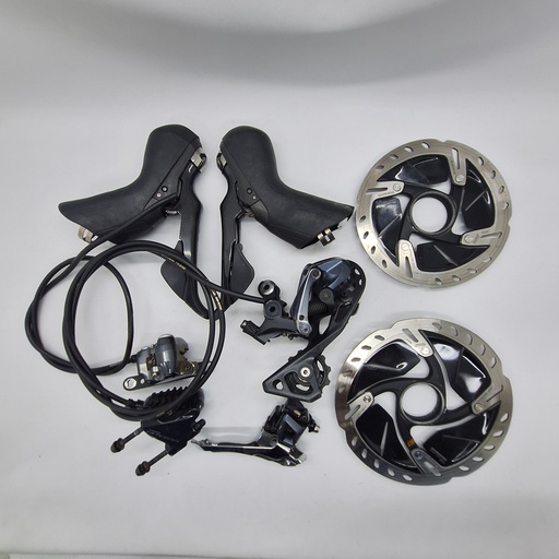 (Used) Kit Set SHIMANO Ultegra 11 speed (brifter,caliper,fd,rd,rotor dura,chain)
