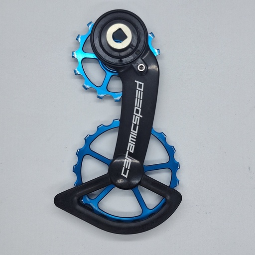 (Used) Over Size Pulley CERAMICSPEED OSPW Sram Blue Coated Force/Red AXS