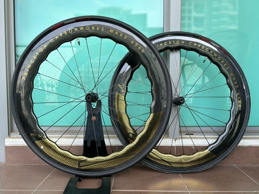(Used) Wheelset PRINCETON Wake Strada 6560 DT180 Gloss Gold