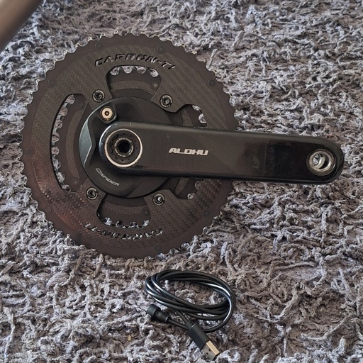 (Used) Crankset ROTOR Power Meter Aldhu 52/36X172.5 Spindle 30